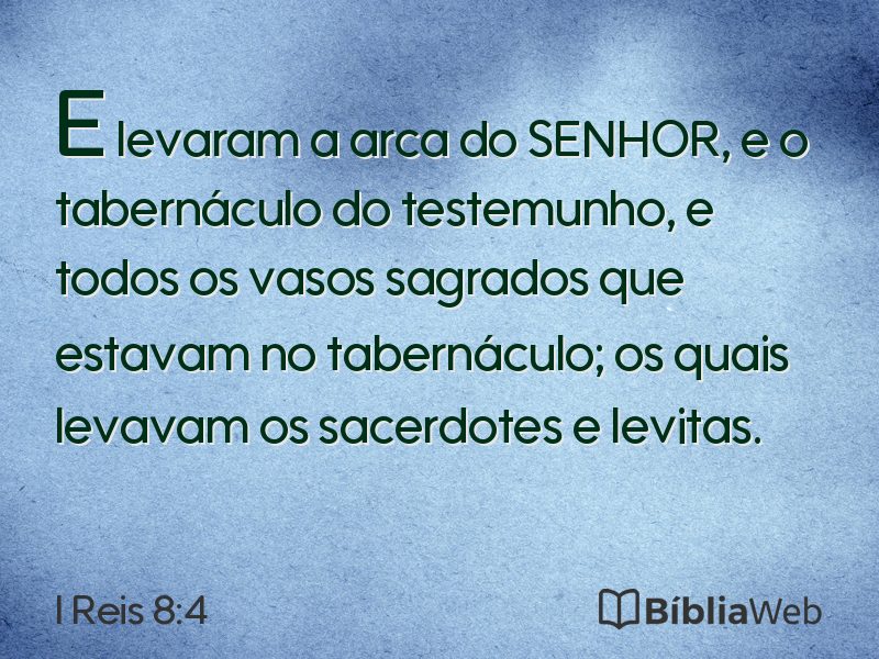 I Reis 8:4 em imagem para compartilhar