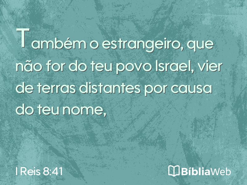 I Reis 8:41 em imagem para compartilhar