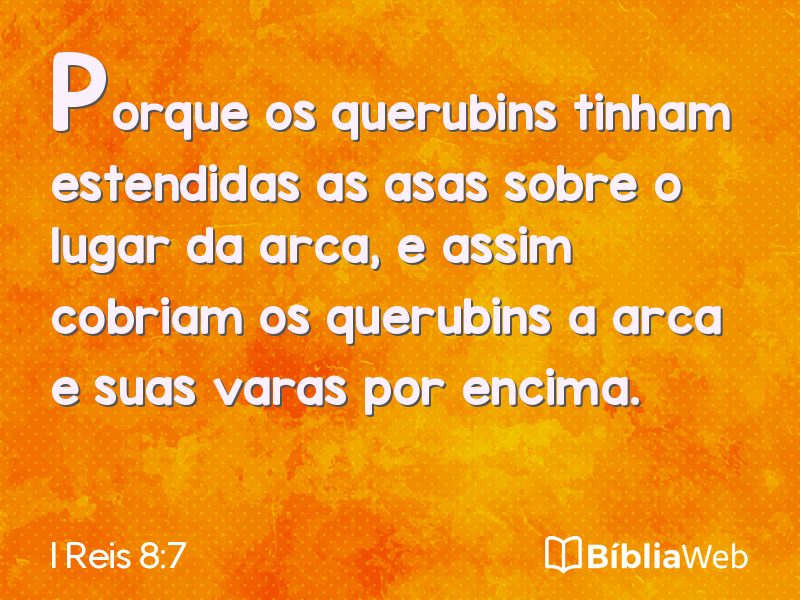 I Reis 8:7 em imagem para compartilhar