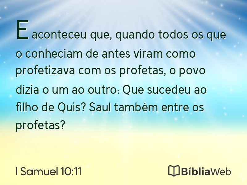I Samuel 10:11 em imagem para compartilhar