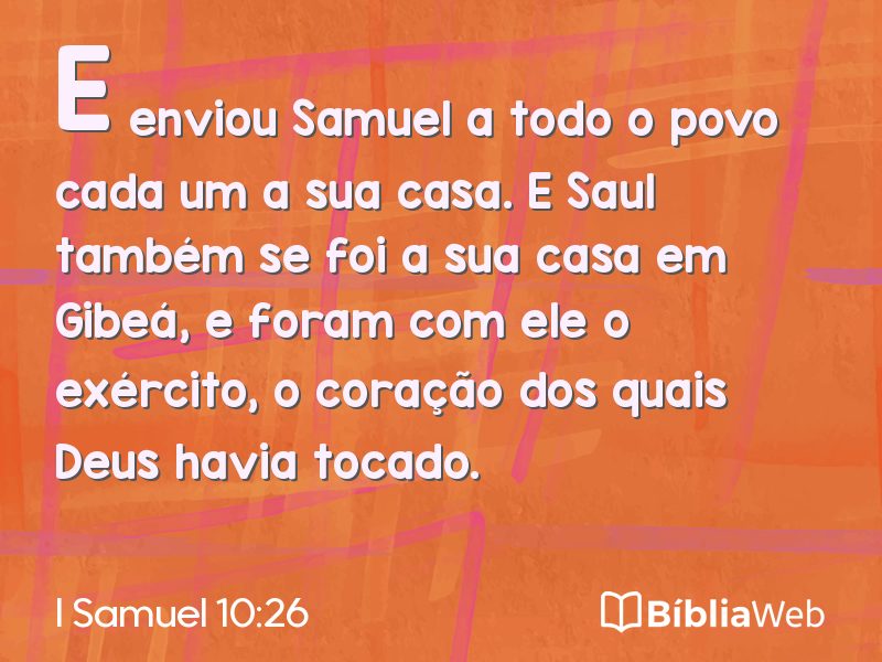 I Samuel 10:26 em imagem para compartilhar