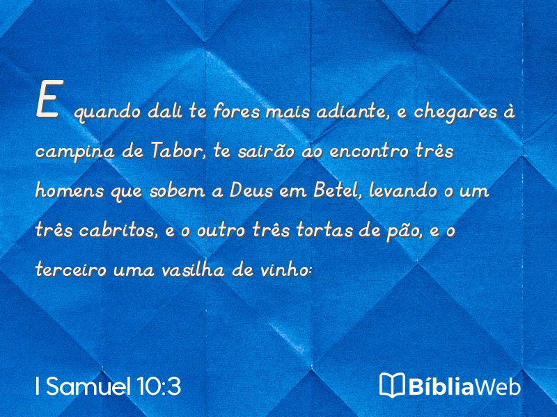 I Samuel 10:3 em imagem para compartilhar