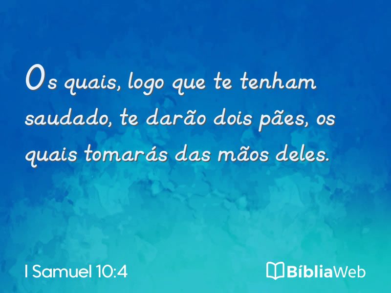 I Samuel 10:4 em imagem para compartilhar