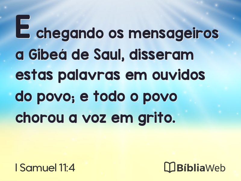 I Samuel 11:4 em imagem para compartilhar