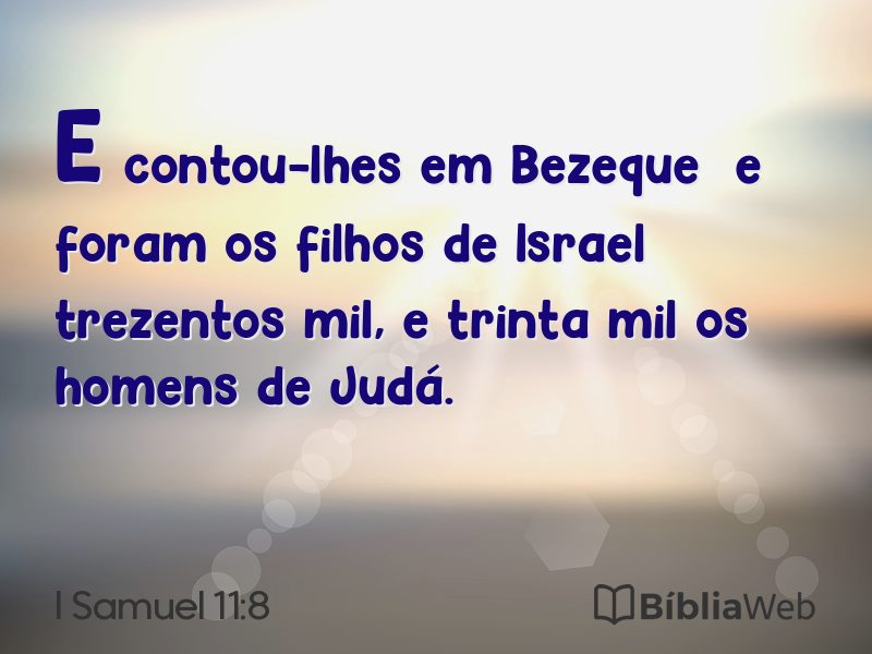 I Samuel 11:8 em imagem para compartilhar