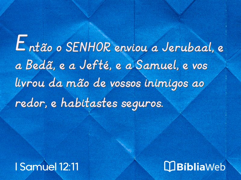 I Samuel 12:11 em imagem para compartilhar