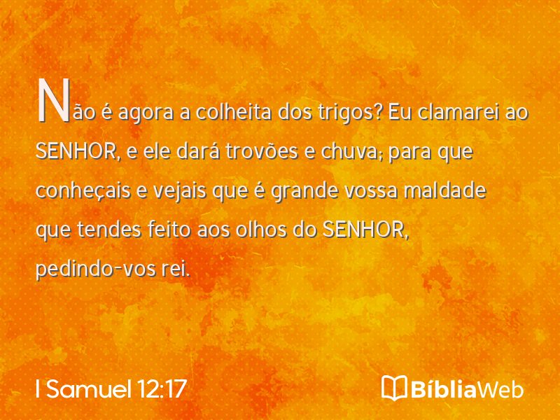 I Samuel 12:17 em imagem para compartilhar
