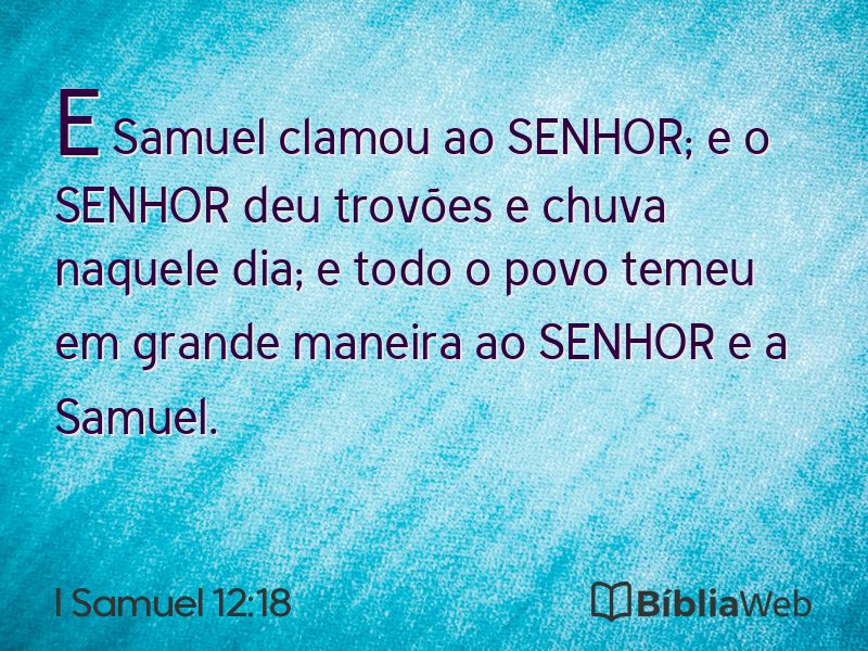 I Samuel 12:18 em imagem para compartilhar