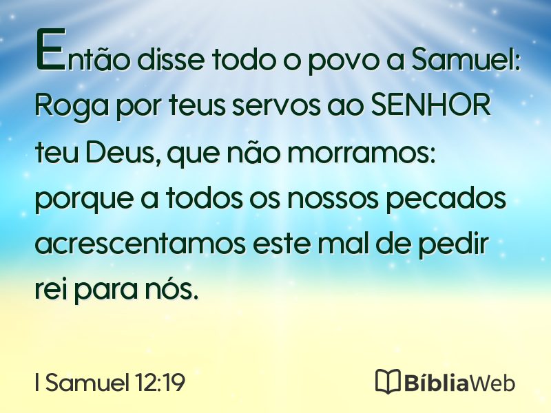 I Samuel 12:19 em imagem para compartilhar