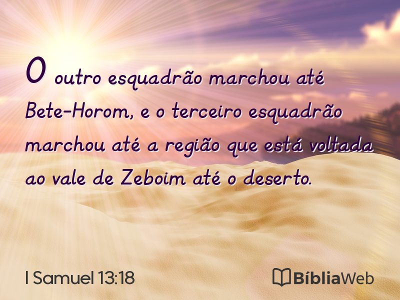 I Samuel 13:18 em imagem para compartilhar