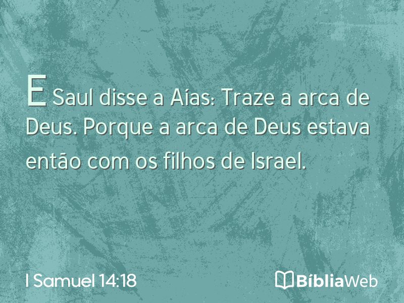 I Samuel 14:18 em imagem para compartilhar