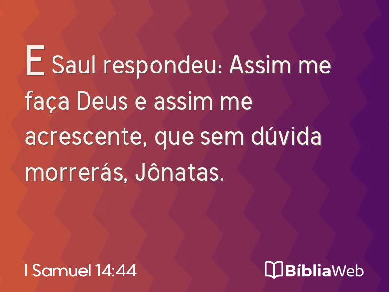 I Samuel 14:44 em imagem para compartilhar