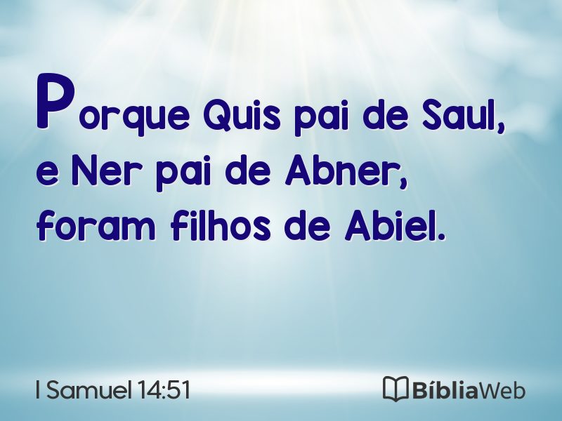 I Samuel 14:51 em imagem para compartilhar