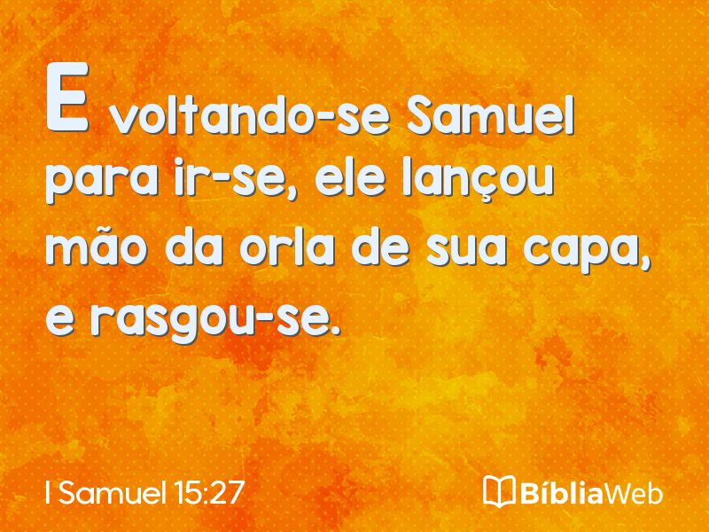 I Samuel 15:27 em imagem para compartilhar