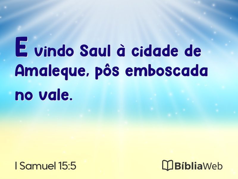 I Samuel 15:5 em imagem para compartilhar