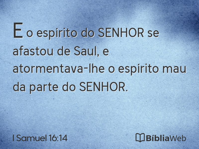 I Samuel 16:14 em imagem para compartilhar