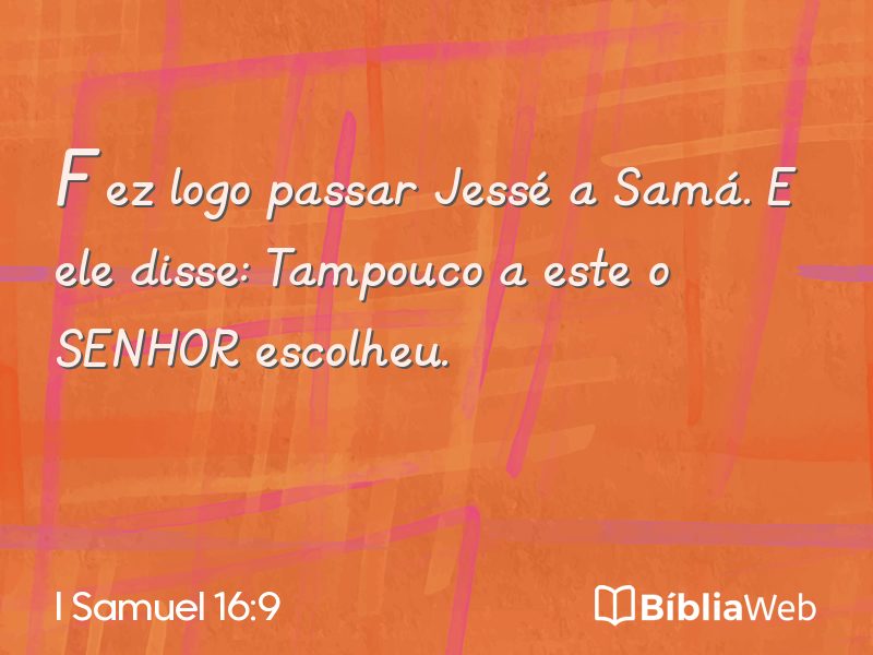 I Samuel 16:9 em imagem para compartilhar