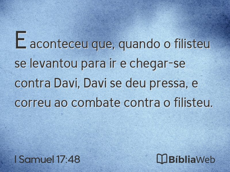 I Samuel 17:48 em imagem para compartilhar