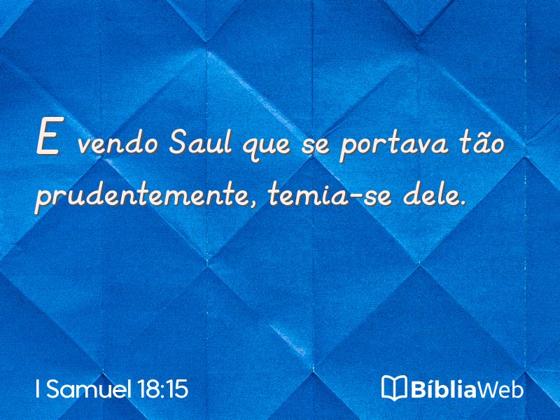 I Samuel 18:15 em imagem para compartilhar