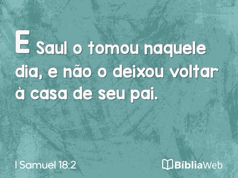 I Samuel 18:2 em imagem para compartilhar