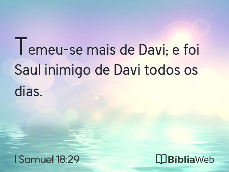 I Samuel 18:29 em imagem para compartilhar