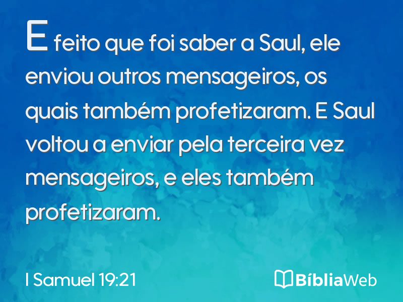 I Samuel 19:21 em imagem para compartilhar
