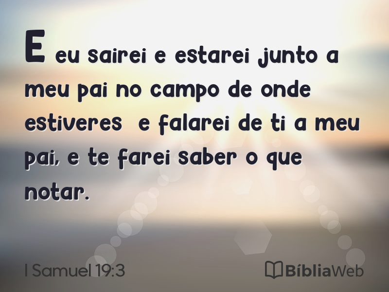 I Samuel 19:3 em imagem para compartilhar