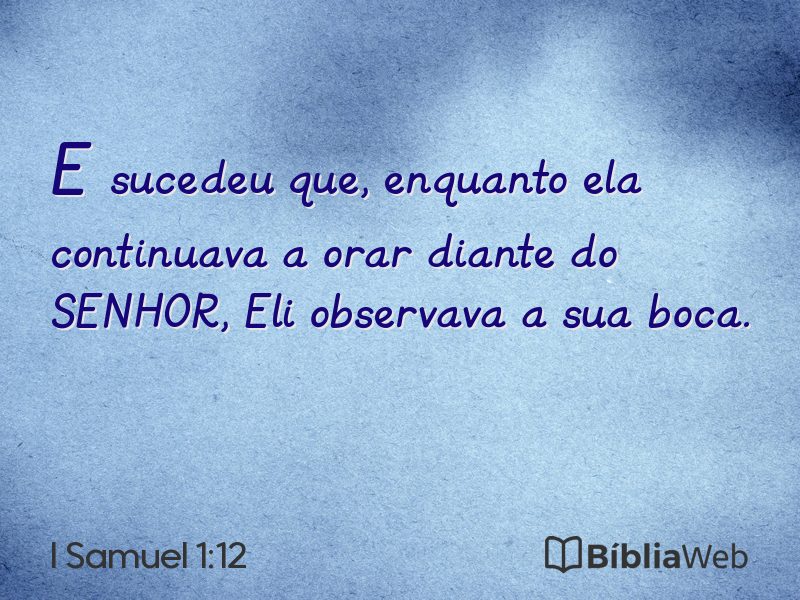 I Samuel 1:12 em imagem para compartilhar