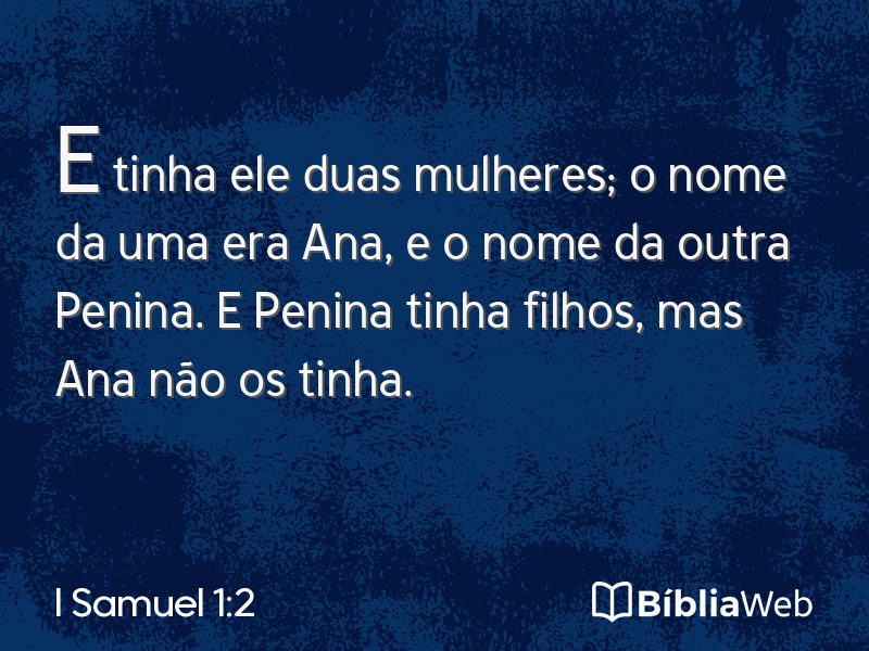 I Samuel 1:2 em imagem para compartilhar