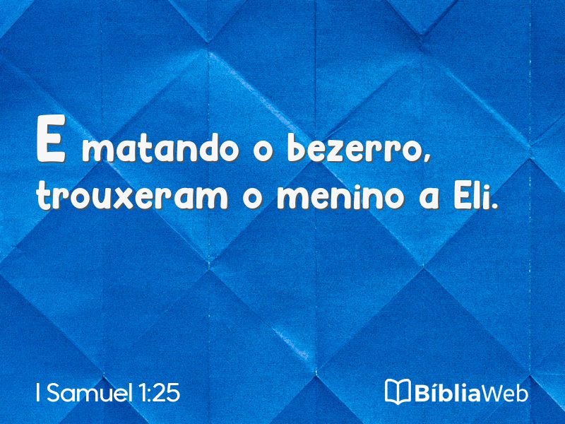 I Samuel 1:25 em imagem para compartilhar