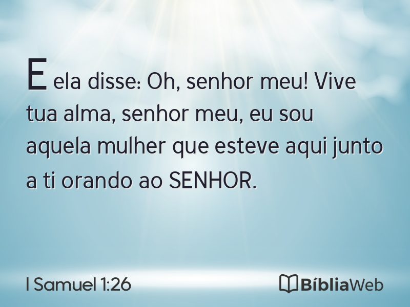 I Samuel 1:26 em imagem para compartilhar