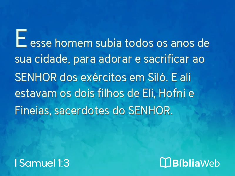 I Samuel 1:3 em imagem para compartilhar