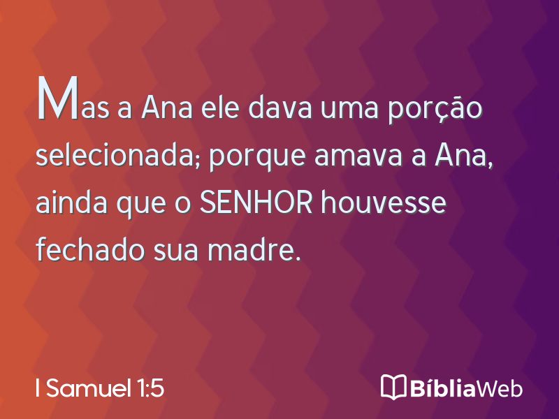 I Samuel 1:5 em imagem para compartilhar