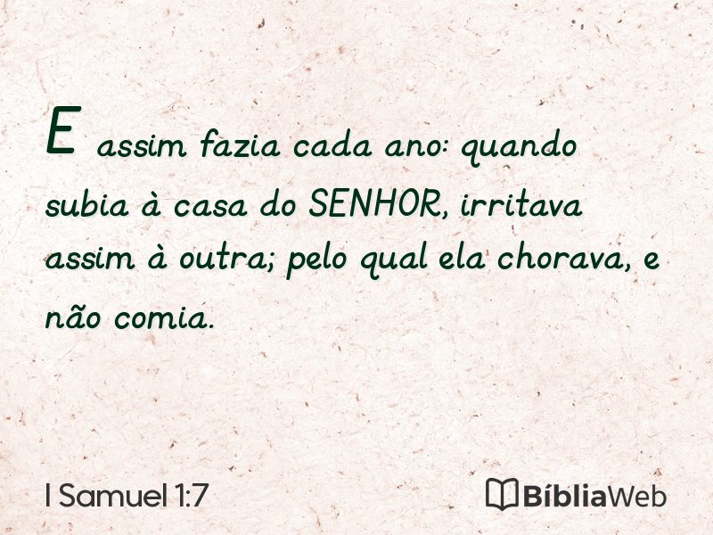 I Samuel 1:7 em imagem para compartilhar