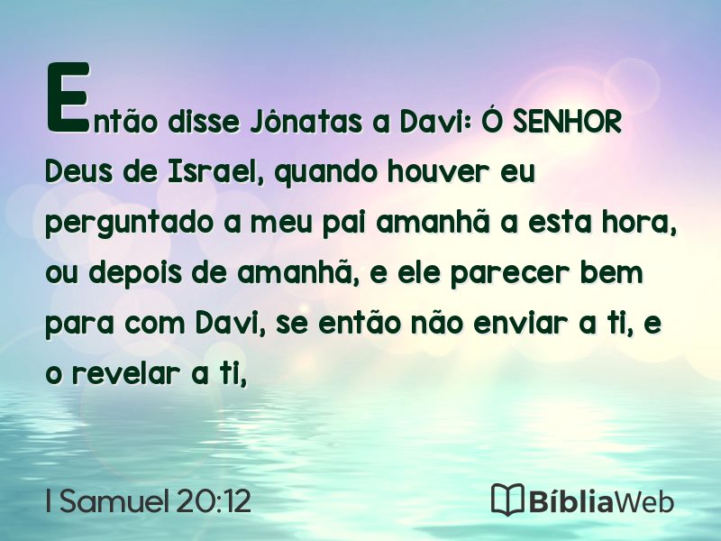 I Samuel 20:12 em imagem para compartilhar