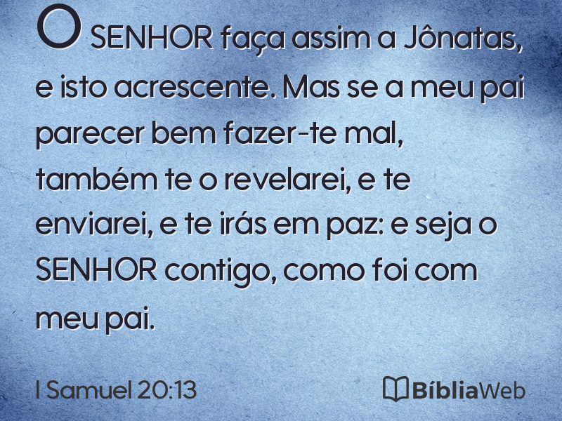 I Samuel 20:13 em imagem para compartilhar