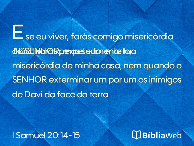 I Samuel 20:14-15 em imagem para compartilhar