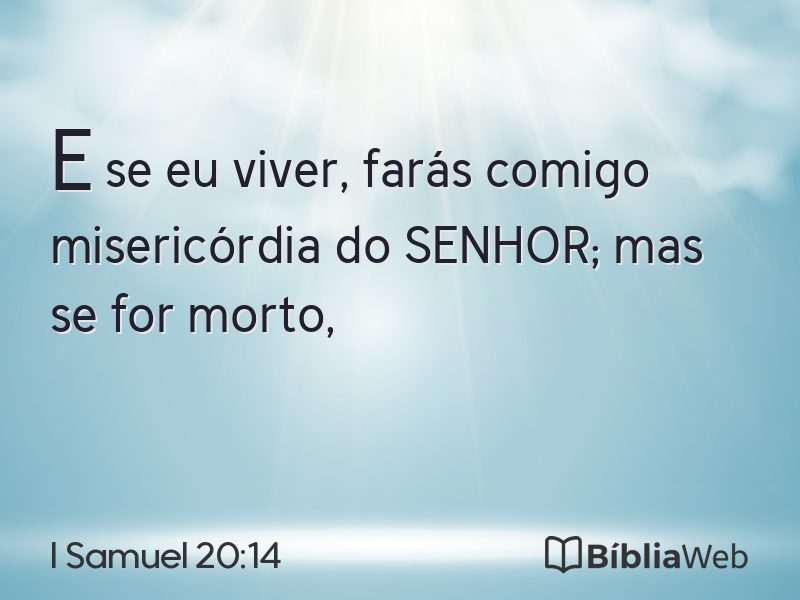 I Samuel 20:14 em imagem para compartilhar
