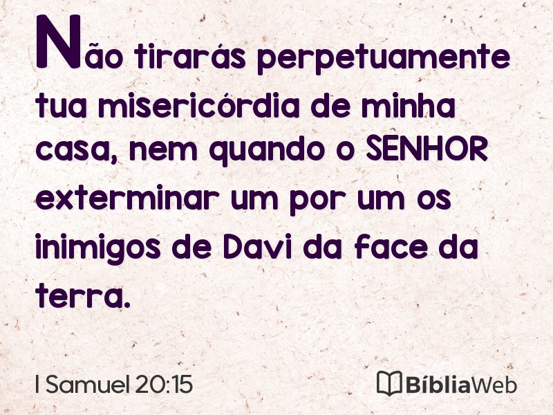 I Samuel 20:15 em imagem para compartilhar