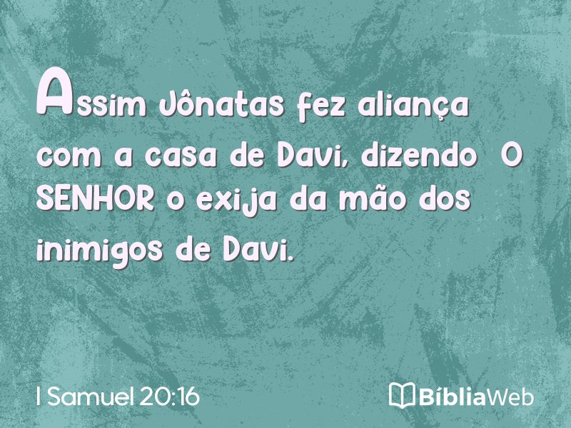 I Samuel 20:16 em imagem para compartilhar
