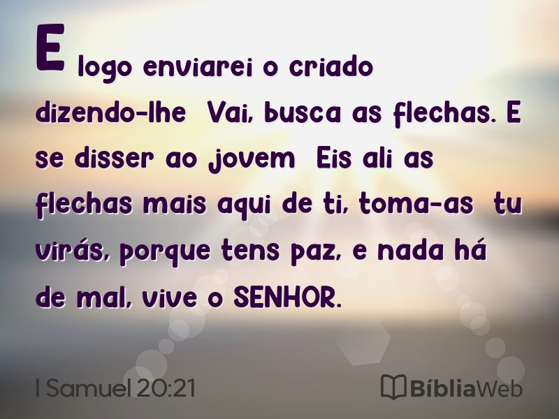 I Samuel 20:21 em imagem para compartilhar