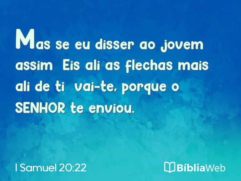 I Samuel 20:22 em imagem para compartilhar