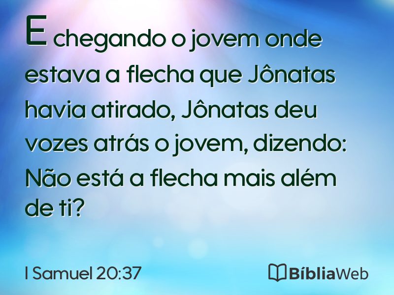 I Samuel 20:37 em imagem para compartilhar