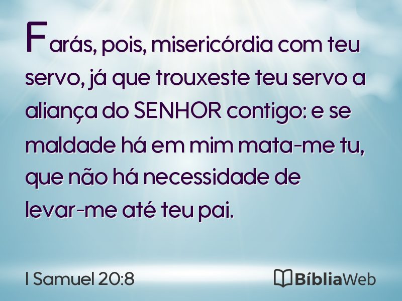 I Samuel 20:8 em imagem para compartilhar