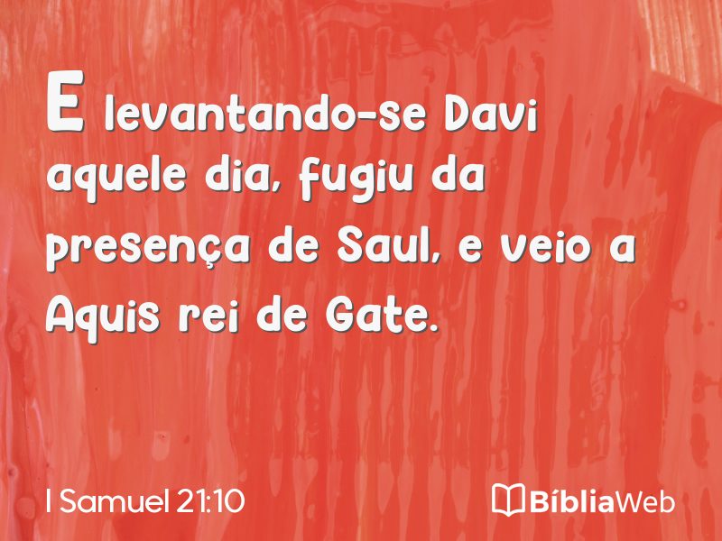 I Samuel 21:10 em imagem para compartilhar