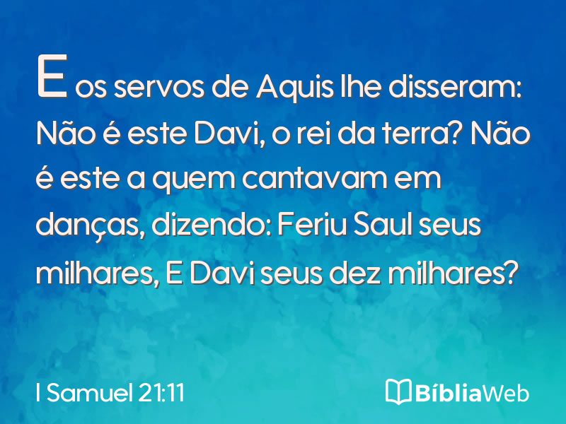 I Samuel 21:11 em imagem para compartilhar