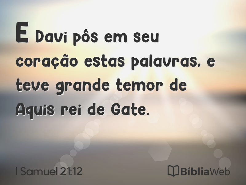 I Samuel 21:12 em imagem para compartilhar