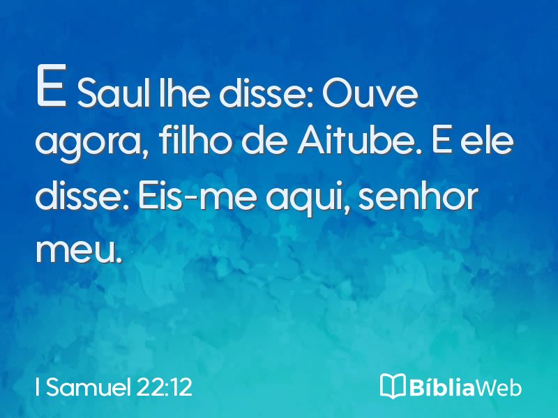 I Samuel 22:12 em imagem para compartilhar