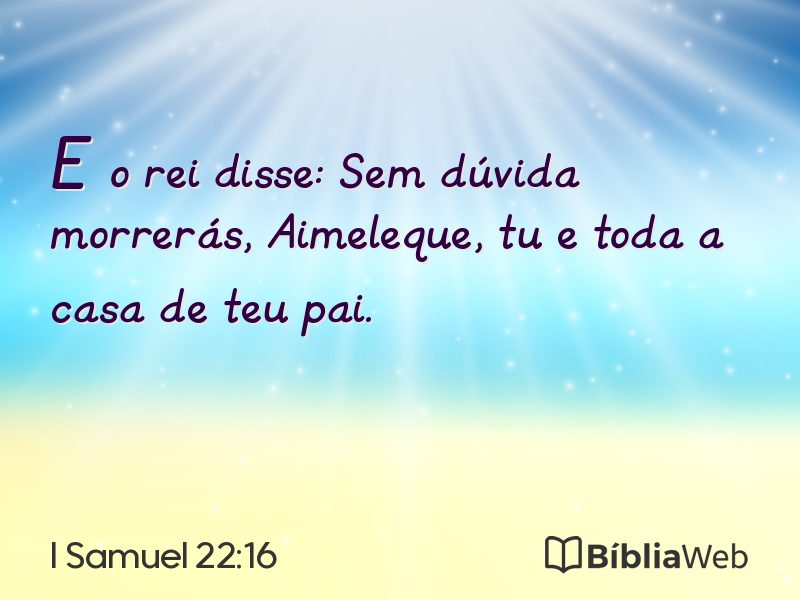 I Samuel 22:16 em imagem para compartilhar