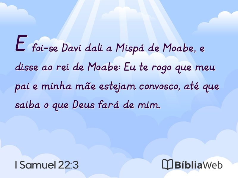 I Samuel 22:3 em imagem para compartilhar